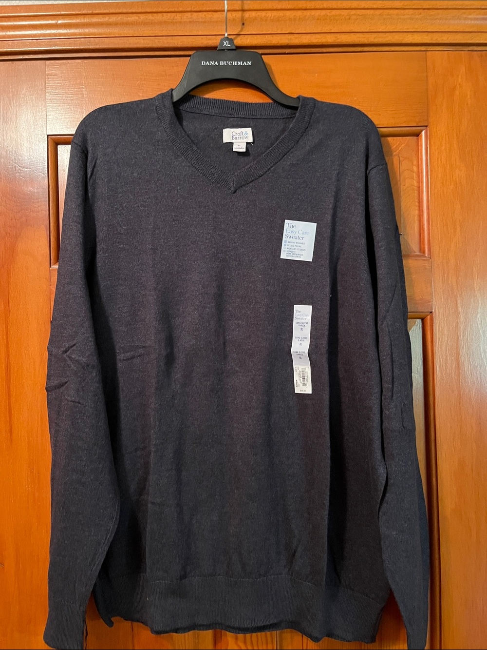 croft & barrow Men's V-Neck Sweater — Dark Navy